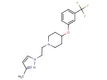 1-[2-(3-methyl-1H-pyrazol-1-yl)ethyl]-4-[3-(trifluoromethyl)phenoxy]piperidine trifluoroacetate