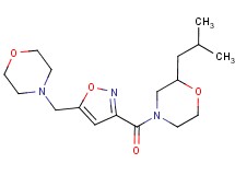 2-isobutyl-4-{[5-(morpholin-4-ylmethyl)isoxazol-3-yl]carbonyl}morpholine