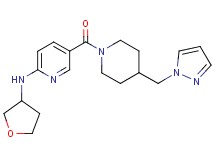 5-{[4-(1H-pyrazol-1-ylmethyl)-1-piperidinyl]carbonyl}-N-(tetrahydro-3-furanyl)-2-pyridinamine