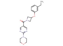 4-(5-{[3-(3-ethylphenoxy)-1-azetidinyl]carbonyl}-2-pyrimidinyl)morpholine