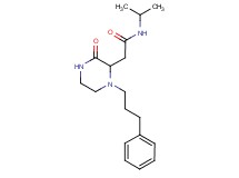 N-isopropyl-2-[3-oxo-1-(3-phenylpropyl)-2-piperazinyl]acetamide