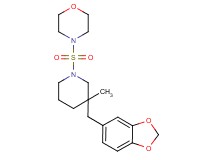 4-{[3-(1,3-benzodioxol-5-ylmethyl)-3-methylpiperidin-1-yl]sulfonyl}morpholine
