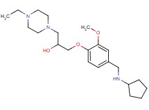 1-{4-[(cyclopentylamino)methyl]-2-methoxyphenoxy}-3-(4-ethyl-1-piperazinyl)-2-propanol