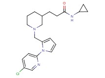3-(1-{[1-(5-chloro-2-pyridinyl)-1H-pyrrol-2-yl]methyl}-3-piperidinyl)-N-cyclopropylpropanamide