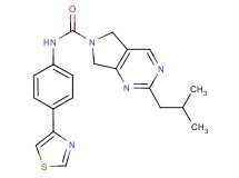 2-isobutyl-N-[4-(1,3-thiazol-4-yl)phenyl]-5,7-dihydro-6H-pyrrolo[3,4-d]pyrimidine-6-carboxamide