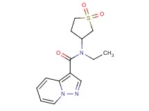 N-(1,1-dioxidotetrahydro-3-thienyl)-N-ethylpyrazolo[1,5-a]pyridine-3-carboxamide