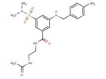 N-[2-(acetylamino)ethyl]-3-[(dimethylamino)sulfonyl]-5-[(4-methylbenzyl)amino]benzamide