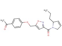1-[4-({3-[(2-propyl-2,5-dihydro-1H-pyrrol-1-yl)carbonyl]isoxazol-5-yl}methoxy)phenyl]ethanone