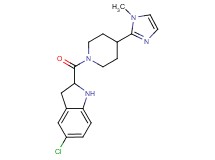 5-chloro-2-{[4-(1-methyl-1H-imidazol-2-yl)-1-piperidinyl]carbonyl}indoline