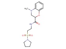 4-methyl-N-[2-(pyrrolidin-1-ylsulfonyl)ethyl]-3,4-dihydro-2H-1,4-benzoxazine-2-carboxamide