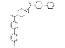 6-[(4'-fluoro-4-biphenylyl)carbonyl]-1-{[4-(2-pyridinyl)-1-piperazinyl]carbonyl}-6-azaspiro[2.5]octane