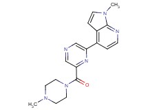 1-methyl-4-{6-[(4-methylpiperazin-1-yl)carbonyl]pyrazin-2-yl}-1H-pyrrolo[2,3-b]pyridine