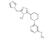 4-{3-[5-(1H-imidazol-1-ylmethyl)-4-methyl-4H-1,2,4-triazol-3-yl]piperidin-1-yl}-6-methoxypyrimidine