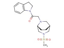 (1R*,5R*)-6-[2-(2,3-dihydro-1H-indol-1-yl)-2-oxoethyl]-3-(methylsulfonyl)-3,6-diazabicyclo[3.2.2]nonane
