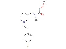 N-({1-[2-(4-fluorophenyl)ethyl]-3-piperidinyl}methyl)-2-methoxy-N-methylacetamide