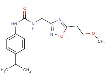 N-(4-isopropylphenyl)-N'-{[5-(2-methoxyethyl)-1,2,4-oxadiazol-3-yl]methyl}urea