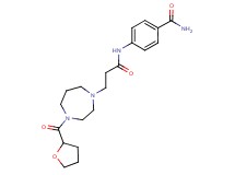 4-({3-[4-(tetrahydrofuran-2-ylcarbonyl)-1,4-diazepan-1-yl]propanoyl}amino)benzamide