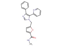 N-methyl-5-[(4-phenyl-5-pyridin-2-yl-1H-imidazol-1-yl)methyl]-2-furamide