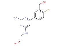 2-({2-amino-6-[4-fluoro-3-(hydroxymethyl)phenyl]pyrimidin-4-yl}amino)ethanol