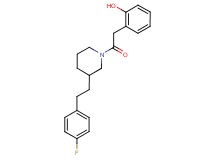 2-(2-{3-[2-(4-fluorophenyl)ethyl]-1-piperidinyl}-2-oxoethyl)phenol