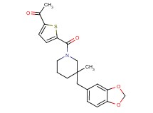 1-(5-{[3-(1,3-benzodioxol-5-ylmethyl)-3-methylpiperidin-1-yl]carbonyl}-2-thienyl)ethanone