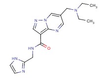 6-[(diethylamino)methyl]-N-(1H-imidazol-2-ylmethyl)pyrazolo[1,5-a]pyrimidine-3-carboxamide