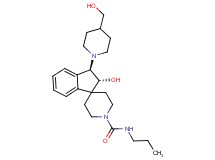 (2R*,3R*)-2-hydroxy-3-[4-(hydroxymethyl)-1-piperidinyl]-N-propyl-2,3-dihydro-1'H-spiro[indene-1,4'-piperidine]-1'-carboxamide