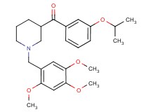 (3-isopropoxyphenyl)[1-(2,4,5-trimethoxybenzyl)-3-piperidinyl]methanone