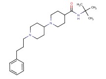 N-(tert-butyl)-1'-(3-phenylpropyl)-1,4'-bipiperidine-4-carboxamide