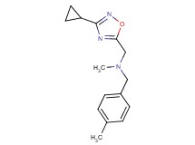 1-(3-cyclopropyl-1,2,4-oxadiazol-5-yl)-N-methyl-N-(4-methylbenzyl)methanamine