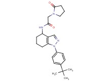 N-[1-(4-tert-butylphenyl)-4,5,6,7-tetrahydro-1H-indazol-4-yl]-2-(2-oxo-1-pyrrolidinyl)acetamide