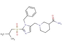 1-{[1-benzyl-2-(isobutylsulfonyl)-1H-imidazol-5-yl]methyl}-3-piperidinecarboxamide