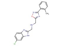 1-(6-chloro-1H-benzimidazol-2-yl)-N-{[3-(2-methylphenyl)-1,2,4-oxadiazol-5-yl]methyl}methanamine