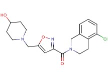1-({3-[(5-chloro-3,4-dihydroisoquinolin-2(1H)-yl)carbonyl]isoxazol-5-yl}methyl)piperidin-4-ol