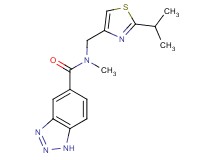 N-[(2-isopropyl-1,3-thiazol-4-yl)methyl]-N-methyl-1H-1,2,3-benzotriazole-5-carboxamide