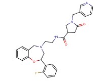 N-{2-[2-(2-fluorophenyl)-2,3-dihydro-1,4-benzoxazepin-4(5H)-yl]ethyl}-5-oxo-1-(3-pyridinylmethyl)-3-pyrrolidinecarboxamide
