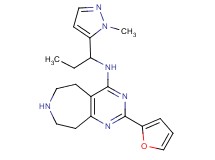 2-(2-furyl)-N-[1-(1-methyl-1H-pyrazol-5-yl)propyl]-6,7,8,9-tetrahydro-5H-pyrimido[4,5-d]azepin-4-amine dihydrochloride