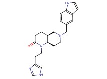 (4aS*,8aR*)-1-[2-(1H-imidazol-4-yl)ethyl]-6-(1H-indol-5-ylmethyl)octahydro-1,6-naphthyridin-2(1H)-one