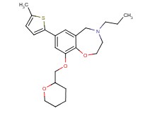7-(5-methyl-2-thienyl)-4-propyl-9-(tetrahydro-2H-pyran-2-ylmethoxy)-2,3,4,5-tetrahydro-1,4-benzoxazepine