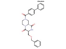 (3S,9aR)-3-[(benzyloxy)methyl]-8-(4-biphenylylcarbonyl)tetrahydro-2H-pyrazino[1,2-a]pyrazine-1,4(3H,6H)-dione