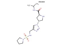 (4R)-N-isopropyl-4-(4-{[(1-pyrrolidinylsulfonyl)amino]methyl}-1H-1,2,3-triazol-1-yl)-L-prolinamide hydrochloride