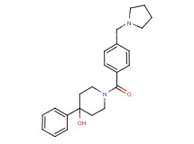 4-phenyl-1-[4-(pyrrolidin-1-ylmethyl)benzoyl]piperidin-4-ol