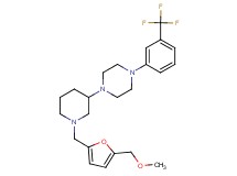 1-(1-{[5-(methoxymethyl)-2-furyl]methyl}-3-piperidinyl)-4-[3-(trifluoromethyl)phenyl]piperazine
