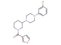 1-(3-chlorophenyl)-4-[1-(3-furoyl)-3-piperidinyl]piperazine