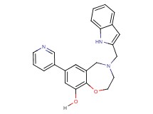 4-(1H-indol-2-ylmethyl)-7-(3-pyridinyl)-2,3,4,5-tetrahydro-1,4-benzoxazepin-9-ol