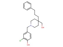 2-chloro-4-{[4-(hydroxymethyl)-4-(3-phenylpropyl)-1-piperidinyl]methyl}phenol