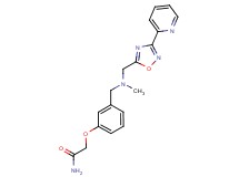 2-{3-[(methyl{[3-(2-pyridinyl)-1,2,4-oxadiazol-5-yl]methyl}amino)methyl]phenoxy}acetamide