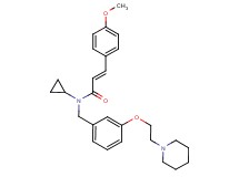 (2E)-N-cyclopropyl-3-(4-methoxyphenyl)-N-{3-[2-(1-piperidinyl)ethoxy]benzyl}acrylamide