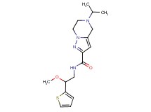 5-isopropyl-N-[2-methoxy-2-(2-thienyl)ethyl]-4,5,6,7-tetrahydropyrazolo[1,5-a]pyrazine-2-carboxamide