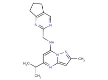 N-(6,7-dihydro-5H-cyclopenta[d]pyrimidin-2-ylmethyl)-5-isopropyl-2-methylpyrazolo[1,5-a]pyrimidin-7-amine